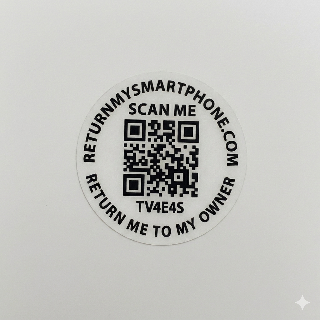 1 Pack QR Lost & Found Stickers