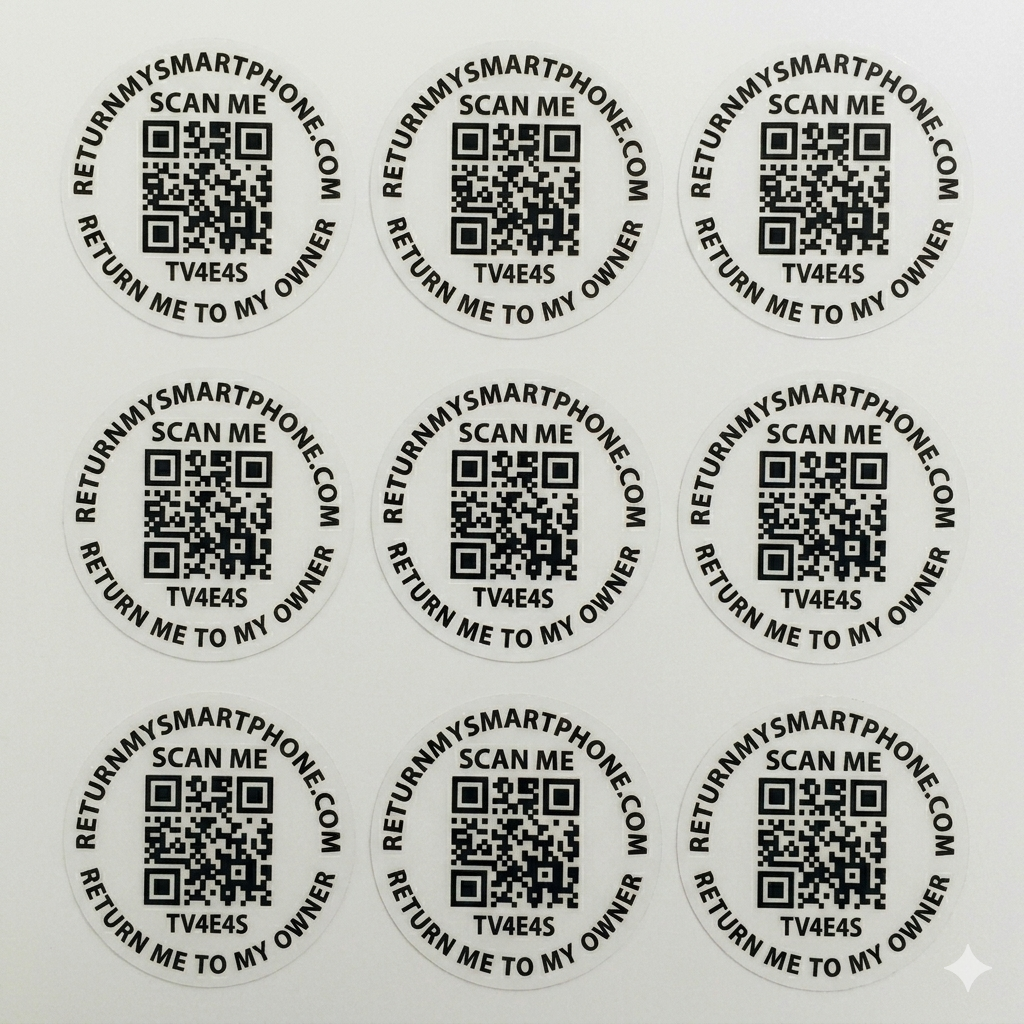 familie 9 pack qr stickers